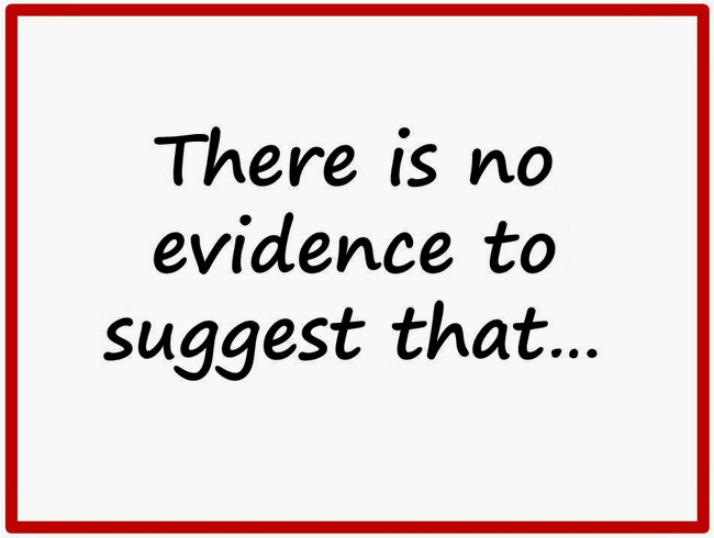 no evidence