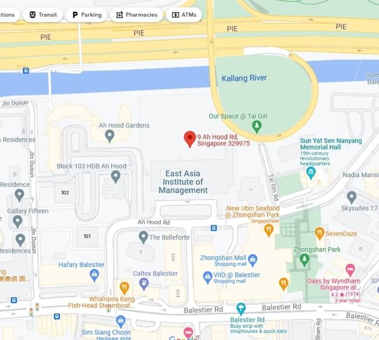 Google Map Location of EAIM campus