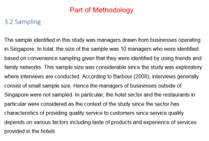 methodology sample